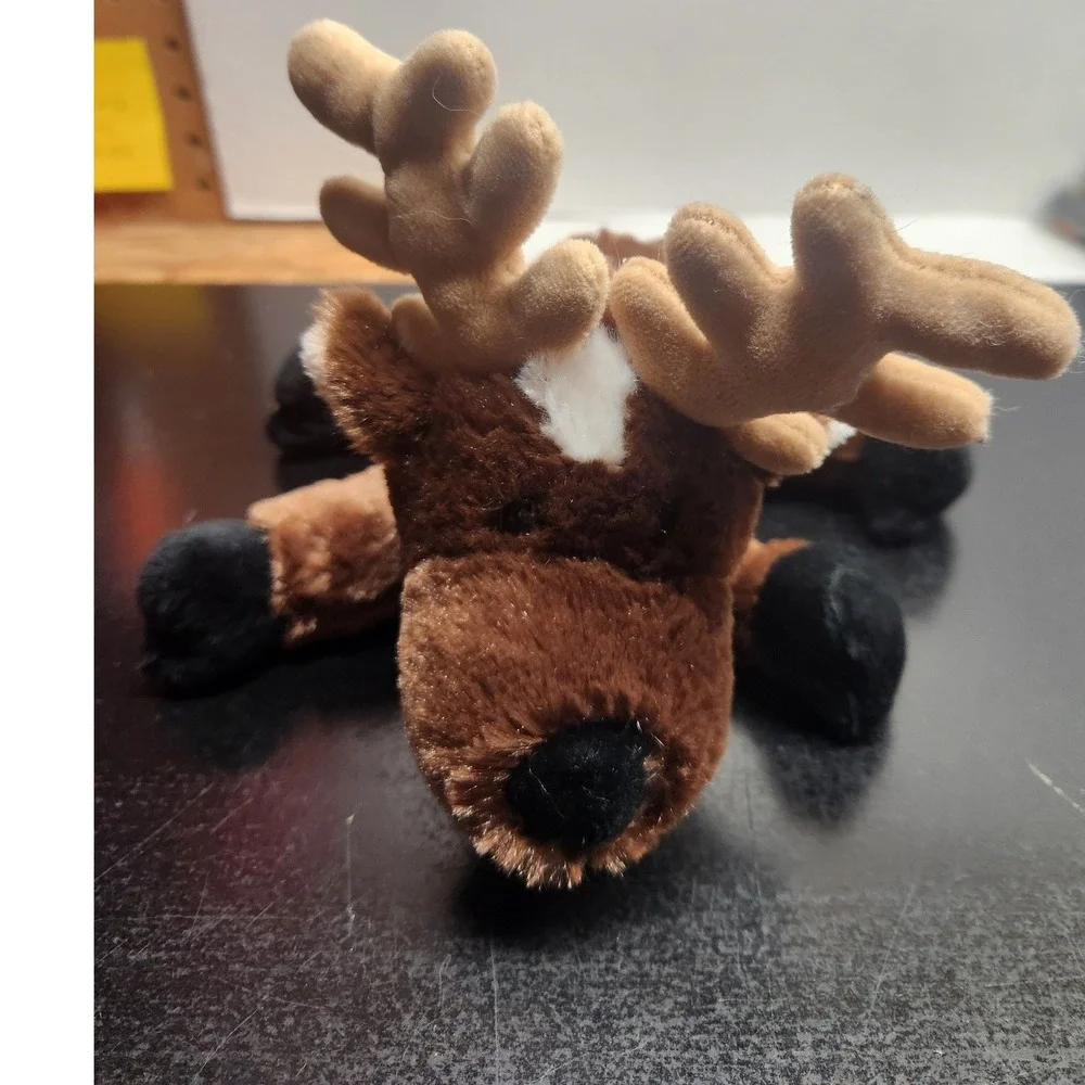 Ganz‎ Webkinz Reindeer Plush Stuffed Animal Brown Holiday HM137 No Code